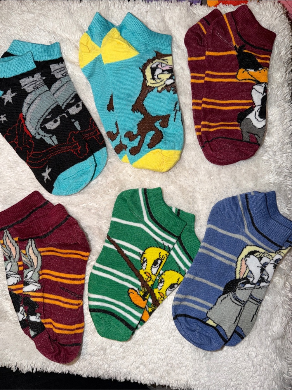 Retro Looney Tunes Sock Bundle-6 pack